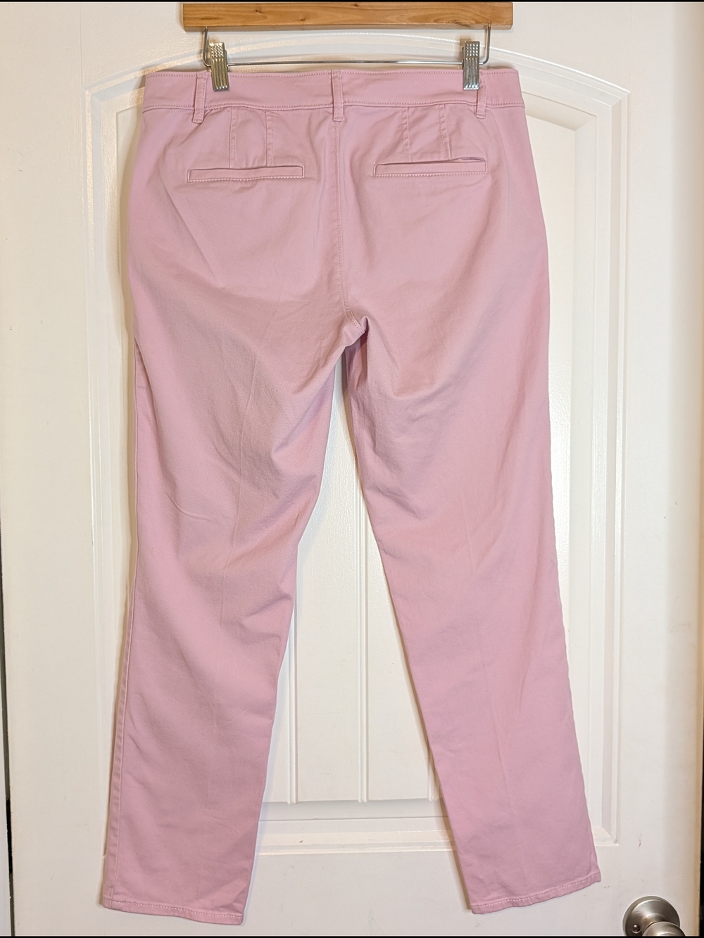 LOFT Light Pink Girlfriend Cotton Ankle Pants - Picture 5 of 14